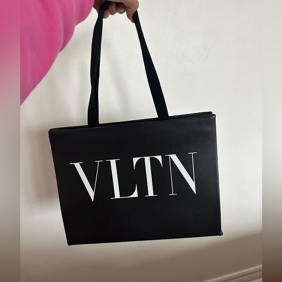 Authentic Valentino leather shopper tote handbag - Picture 4 of 10